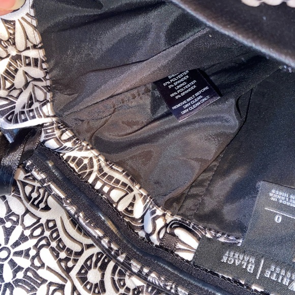 ⚪️⚫️White House Black Market Strapless Dress - Picture 3 of 13